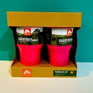 Ozark Trail 30 Ounce Tumbler, Pink Color, 2 Pack